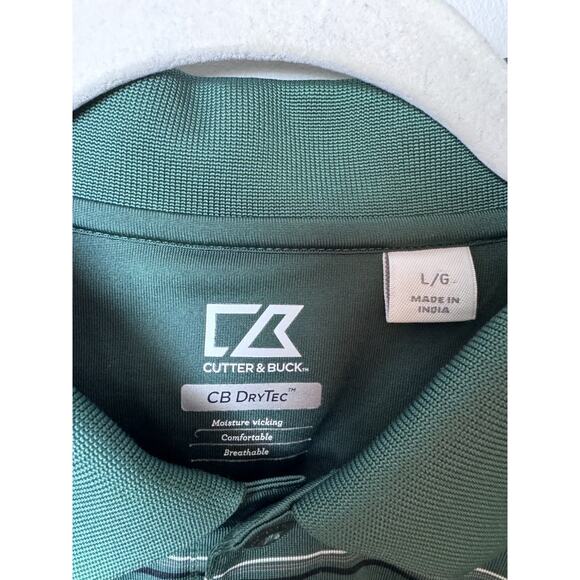 New York Jets Shirt Mens L Green Cutter & Buck DryTec Short Sleeve Polo NFL - Picture 4 of 10